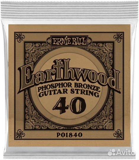 Ernie ball 1840 Earthwood Phosphor Bronze.040 - Ст