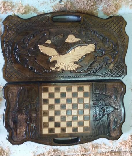 Нарды шахматы ручной работы