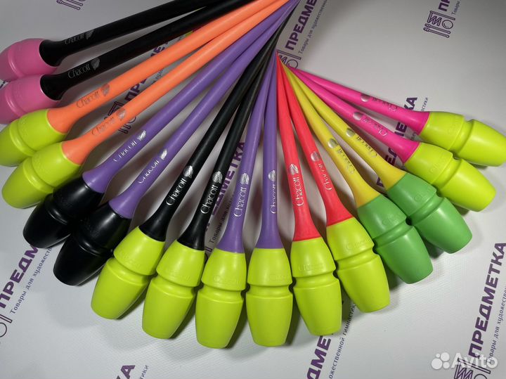 Булавы Chacott 41 см Белый-Мятно зелёный 034