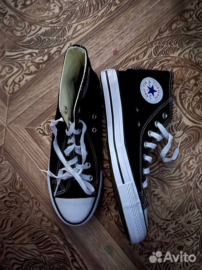 Кеды черные женские высокие