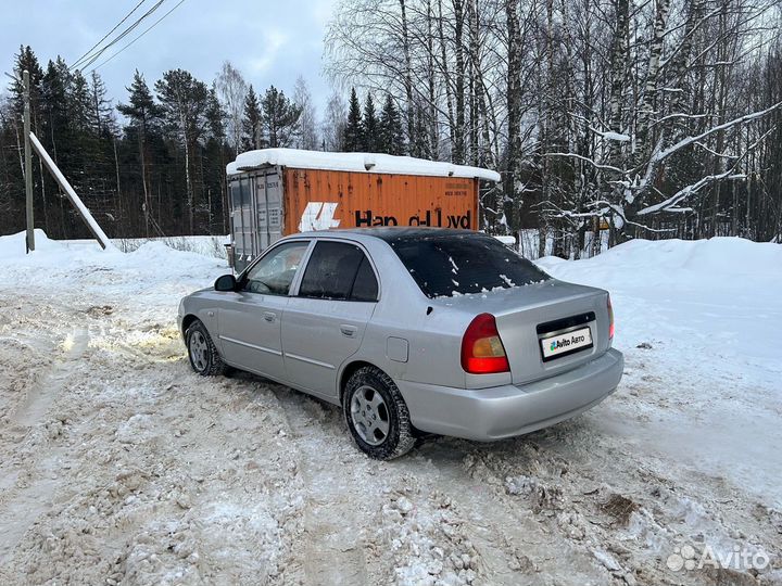 Hyundai Accent 1.5 МТ, 2003, 181 283 км