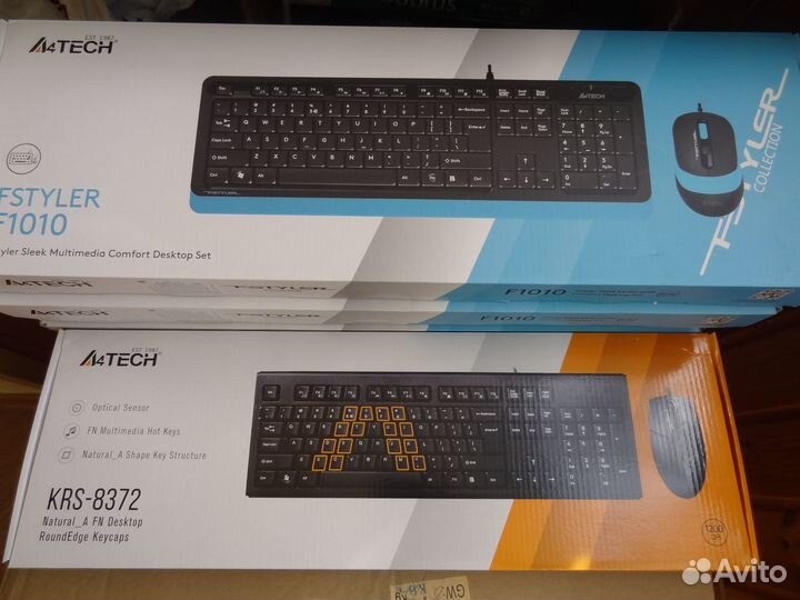 Клавиатура+мышь A4tech Fstyler F1010 и KRS-8372