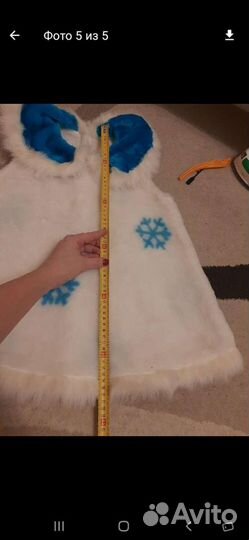 Новогодний костюм снежинка. 1 раз одевали