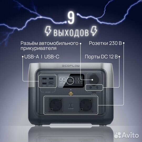 Зарядная станция river 2 256 Втч