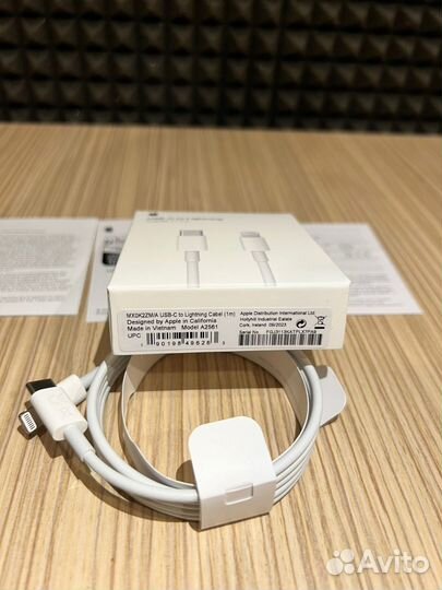 Оригинальный кабель type-c lightning на iPhone