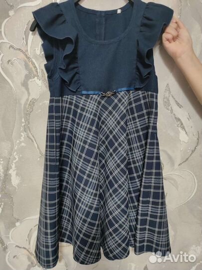 Школьная форма для девочки 134 синяя