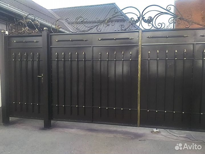 Покраска ворот, сварочные работы