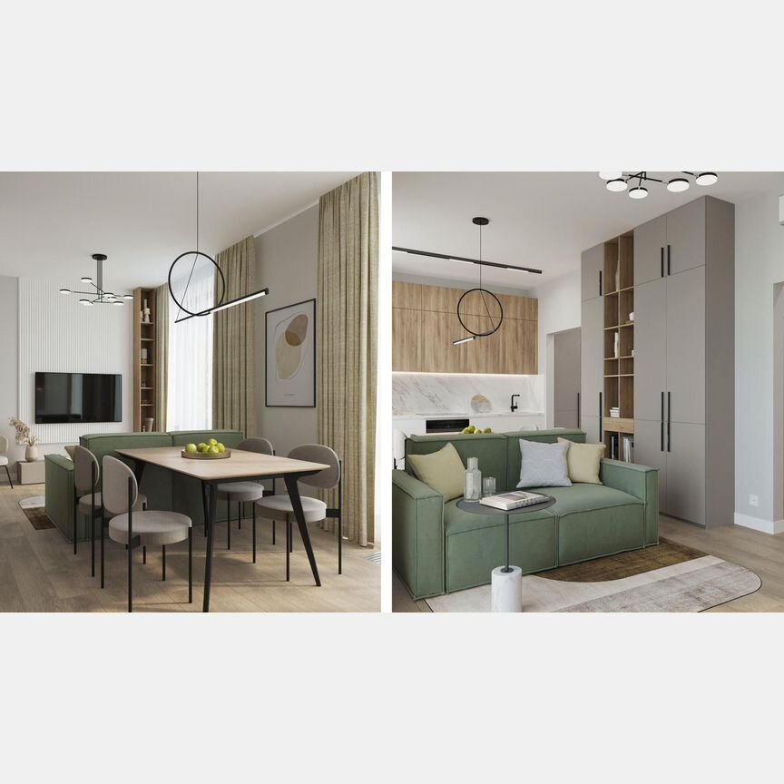 1-к. апартаменты, 48,8 м², 4/10 эт.