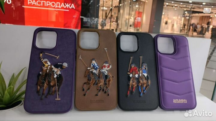 Чехол для iPhone Santa Barbara с вышивкой apple