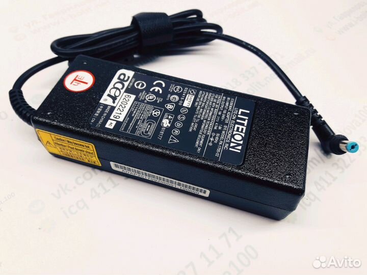 Зарядное для ноутбука acer 19V, 4.74A