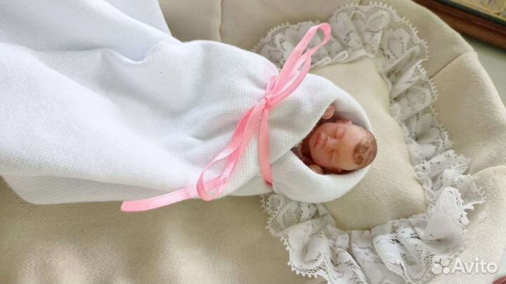 Мини Реборн силиконовый