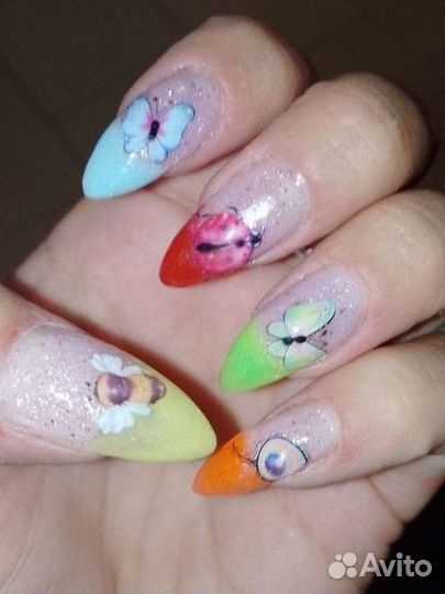 Наращивание ногтей на дому