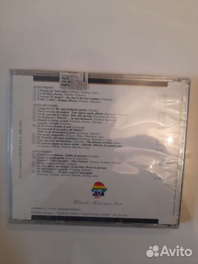 CD диск Верди куплен в Лондоне новый