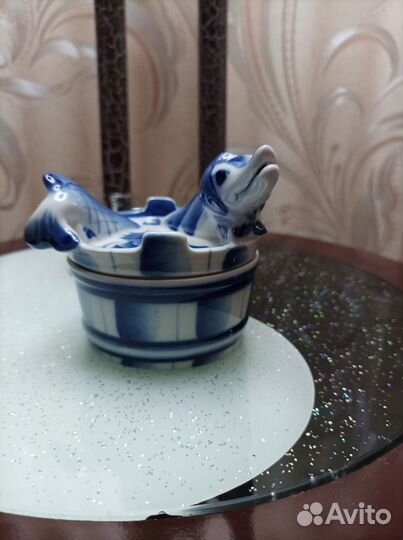 Шкатулка гжель