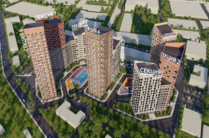 1-к. квартира, 33,1 м², 3/24 эт.