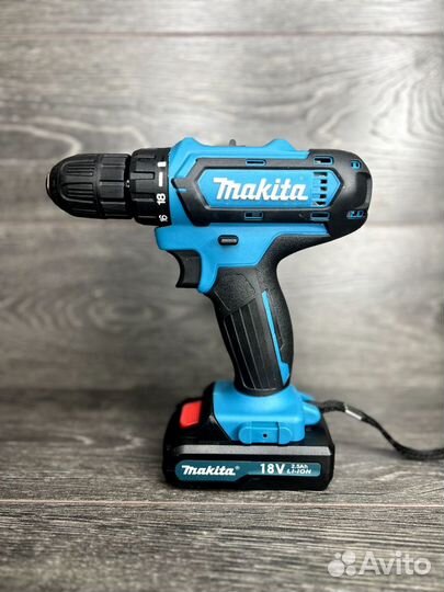 Аккумуляторная дрель шуруповерт makita 18v