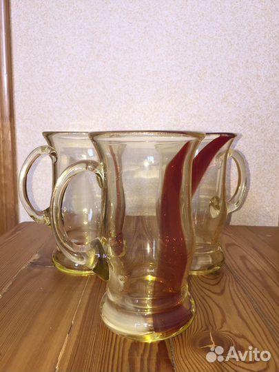 Фужеры, кружки, стаканы, кувшин