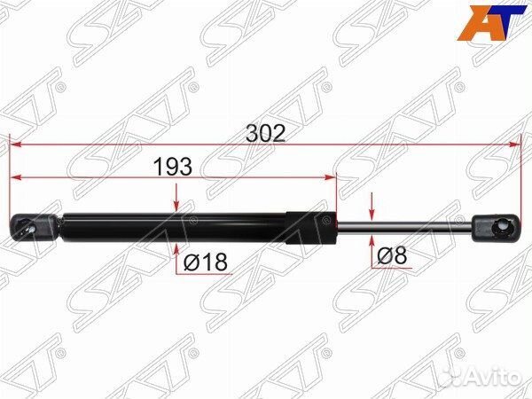 Амортизатор крышки багажника mazda 3, mazda 3/axel