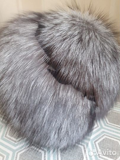 Шапка женская из чернобурки