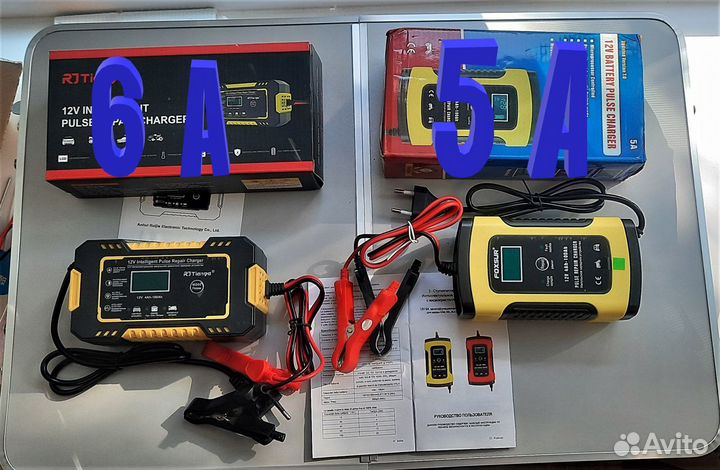 Зарядное устройство для акб 6, 12, 24 В импульсное