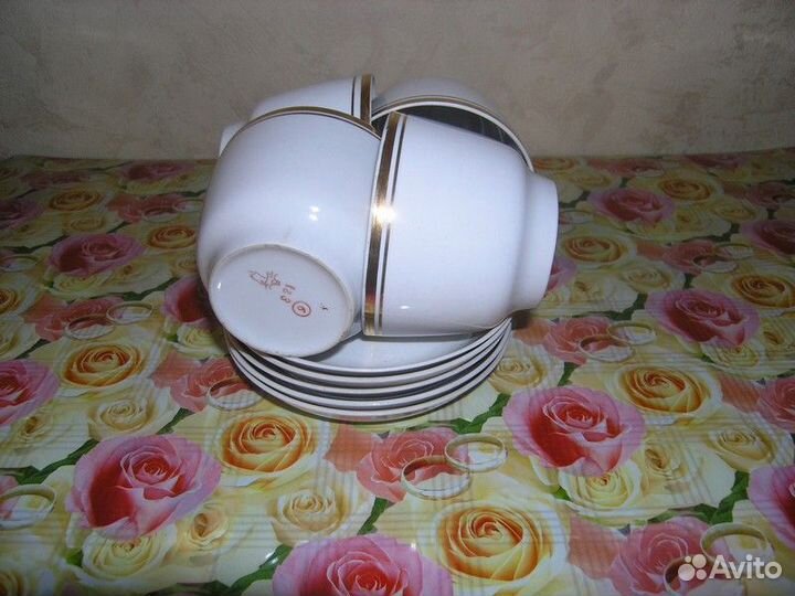 Советские чашки с блюдцами