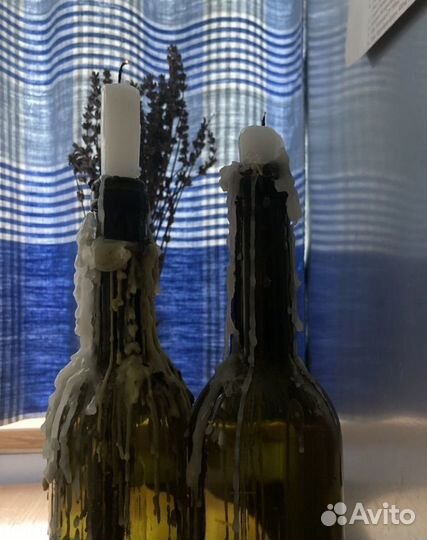 Подсвечник бутылка винтаж готика