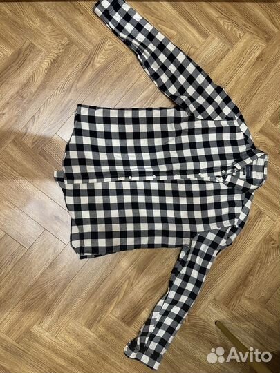 Рубашка фланель zara man xl