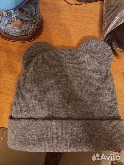 Шапка с ушками для девочки