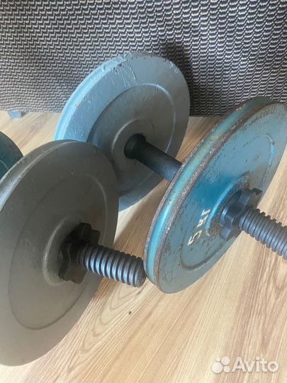 Гантели разборные 10 кг 2 штуки