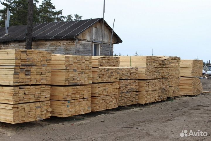 Доска обрезная 50 х200х6000мм