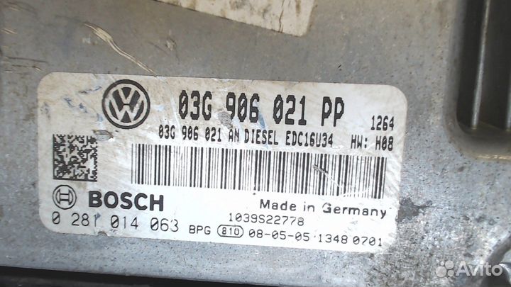 Блок управления двигателем Volkswagen Golf 5, 2008