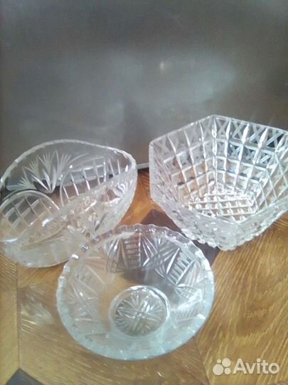 Вазы, кружки, стопки хрусталь и др СССР