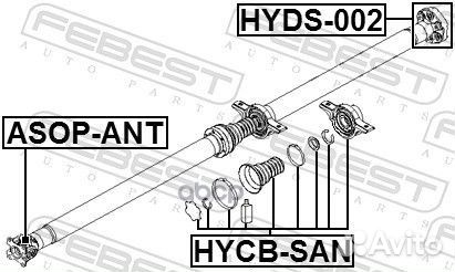 Подшипник опоры карданного вала hyundai santa F