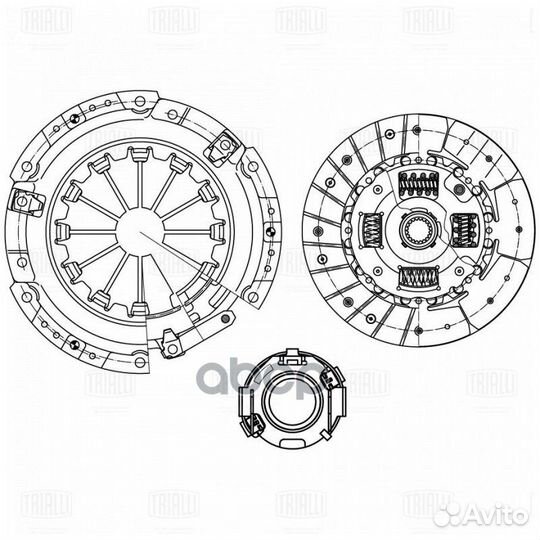 Сцепление в сборе для а/м Geely Emgrand EC7 (09)