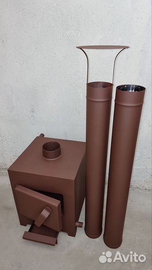 Печь для бассейна на дровах из нержавеющей стали