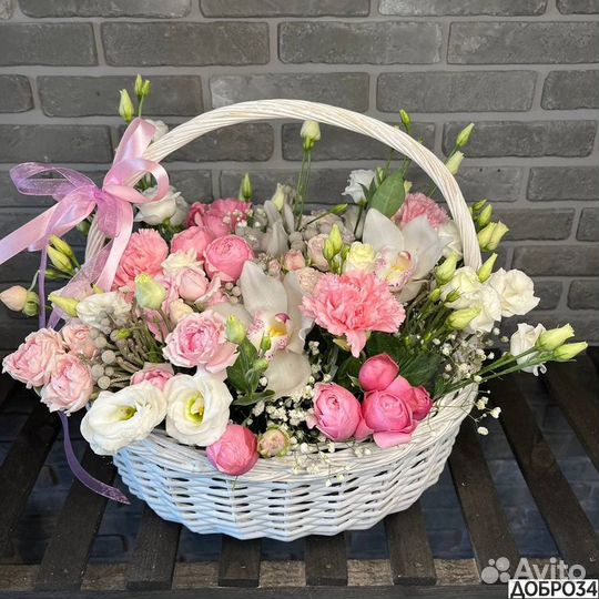 Цветы в корзине, Корзины с цветами с доставкой