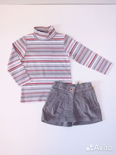 Комплект водолазка + шорты новые р.92, 116,122