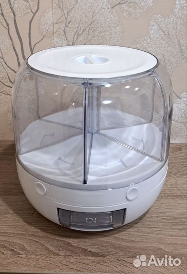 Контейнер для хранения круп вращающийся, диспенсер