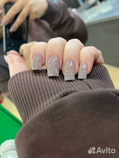Маникюр наращивание ногтей