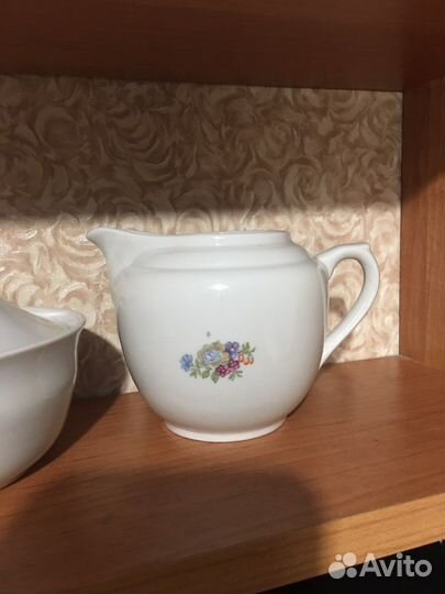 Сахарница,молочник,чашки Вербилки