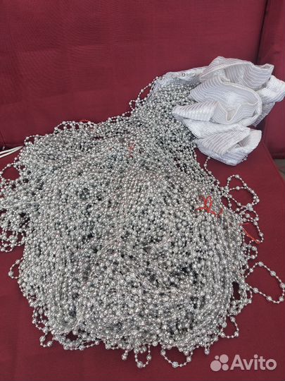 Цепочка занавеска гирлянда из бусин