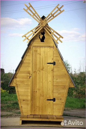 Уличный туалет домик с установкой виж 199
