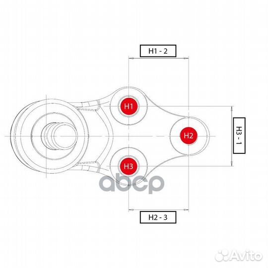 Шаровая опора нижняя FR toyota camry/aurion/LEX