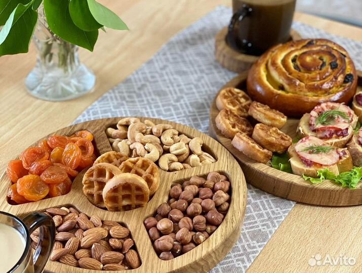 Менажница из цельного массива Дуба