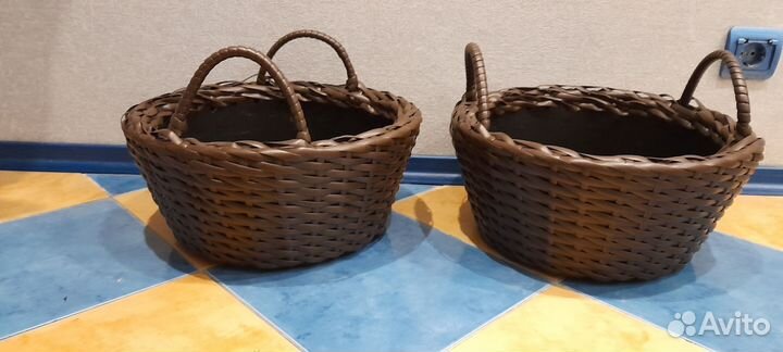 Кашпо из ротанга