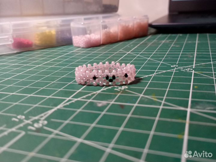 Кольцо из бисера