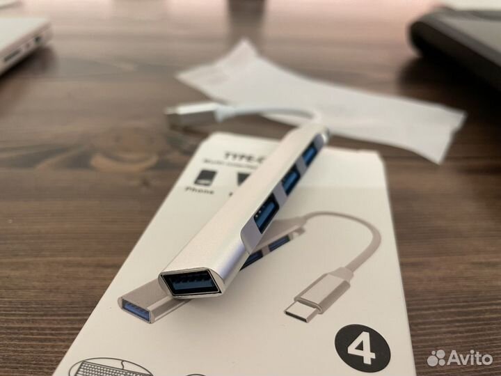 USB-C to 4 USB 3.0 хаб