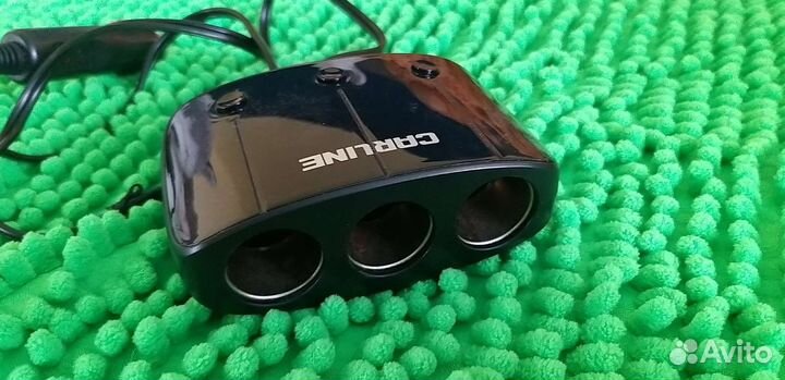 Разветвитель прикуривателя carline на 3 гнезда