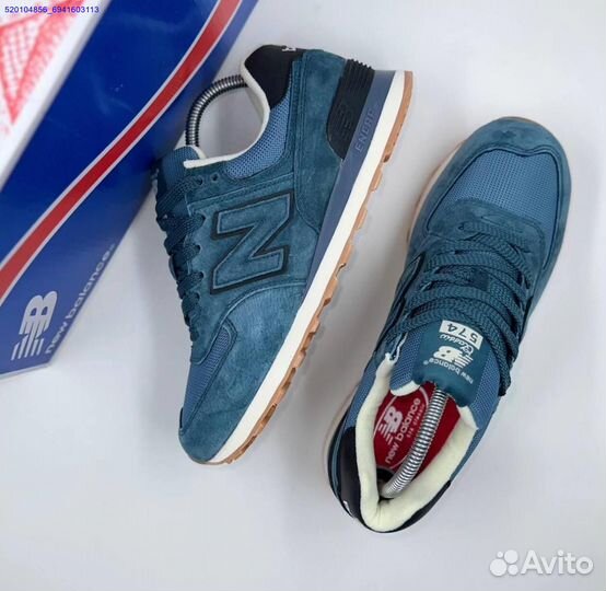 Кроссовки New Balance 574 Blue (Арт.32426)