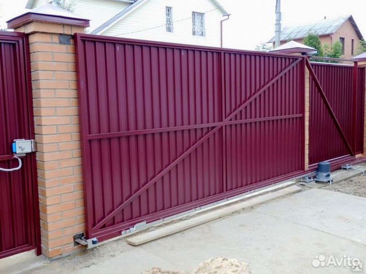 Ворота откатные под ключ